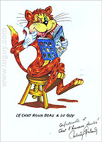 Maurice Roubard : "Le Chat Roux Beau A Lu Guy"